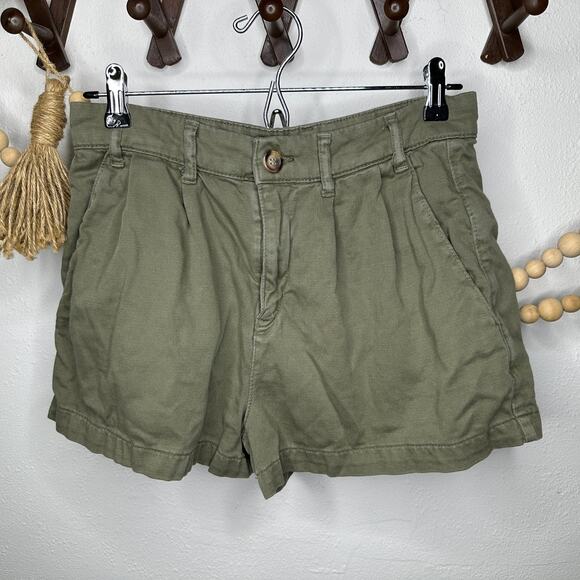 Free People Pants - Free People Willow Green Billie Chino Khaki Shorts
